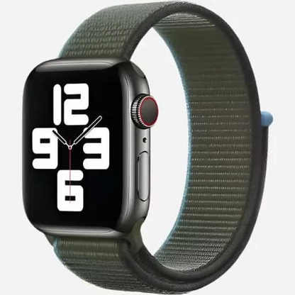 bandkult Woven Nylon Apple Watch Armband Klettverschluss bandkult