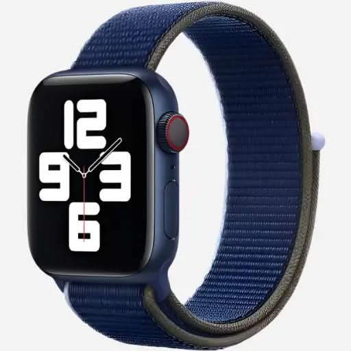 bandkult Woven Nylon Apple Watch Armband Klettverschluss bandkult