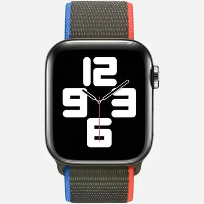 bandkult Woven Nylon Apple Watch Armband Klettverschluss bandkult