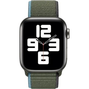 Bracelet en nylon tissé avec fermeture Velcro pour Apple Watch – 38–49 mm | bandkult® – Compatible avec les séries 1 à 11, SE (1re à 3e génération), Ultra, Ultra 2 et Ultra 3 – zweite Ansicht