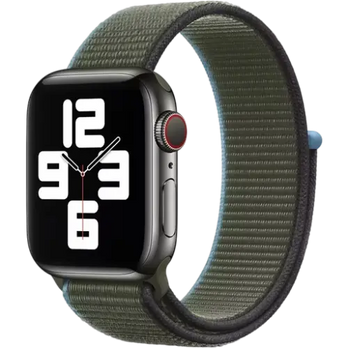 Bracelet en nylon tissé avec fermeture Velcro pour Apple Watch – 38–49 mm | bandkult® – Compatible avec les séries 1 à 11, SE (1re à 3e génération), Ultra, Ultra 2 et Ultra 3