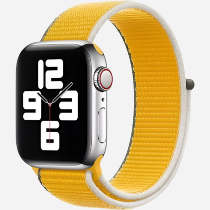 MillesTECband Woven Nylon Apple Watch Armband Klettverschluss - 42/41/40/38 mm - Oliv MillesTEC