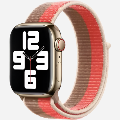 MillesTECband Woven Nylon Apple Watch Armband Klettverschluss - 42/41/40/38 mm - Oliv MillesTEC
