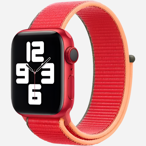 MillesTECband Woven Nylon Apple Watch Armband Klettverschluss - 42/41/40/38 mm - Oliv MillesTEC