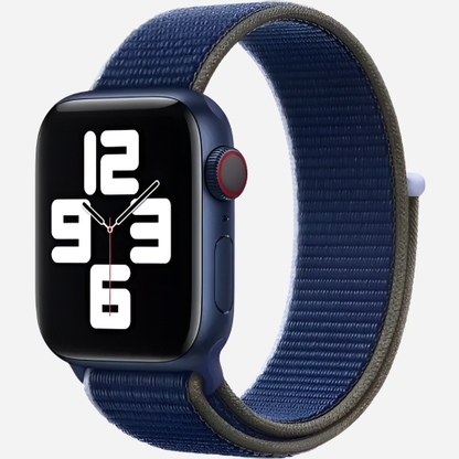 MillesTECband Woven Nylon Apple Watch Armband Klettverschluss - 42/41/40/38 mm - Oliv MillesTEC