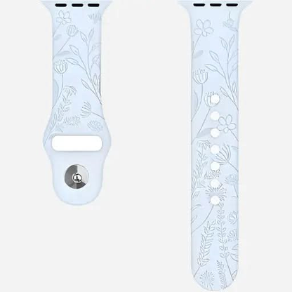 bandkult Sport Flowers Silikon Apple Watch Armband Drückerschließe bandkult