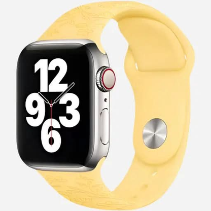 bandkult Sport Flowers Silikon Apple Watch Armband Drückerschließe bandkult