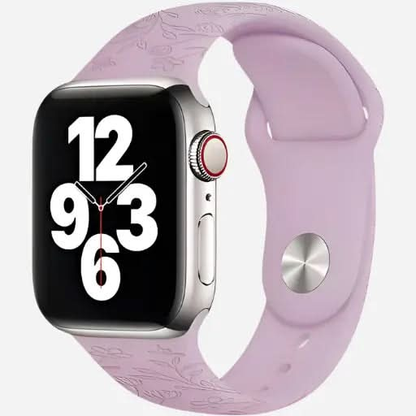 bandkult Sport Flowers Silikon Apple Watch Armband Drückerschließe bandkult