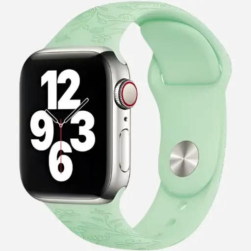 bandkult Sport Flowers Silikon Apple Watch Armband Drückerschließe bandkult