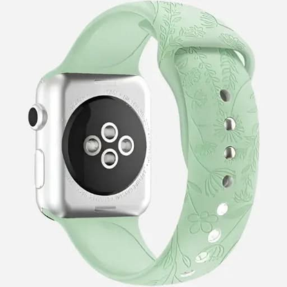 bandkult Sport Flowers Silikon Apple Watch Armband Drückerschließe bandkult