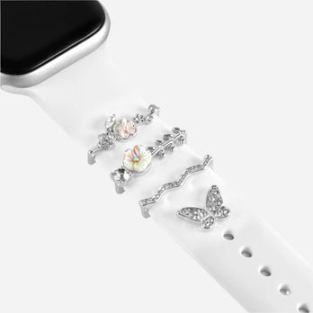 Breloques Apple Watch bandkult « Vagues de fleurs » – zweite Ansicht