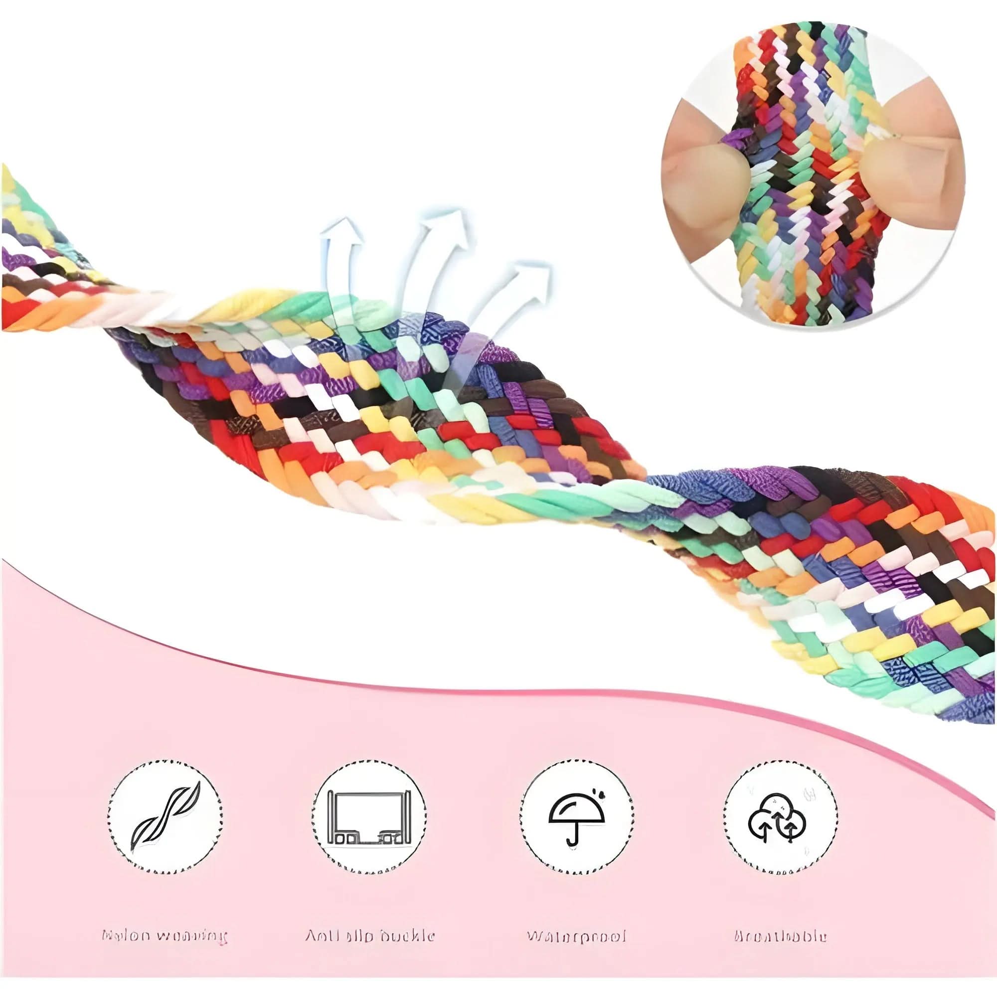 bandkult  Braided Mag Nylon Apple Watch Armband Magnetverschluss bandkult