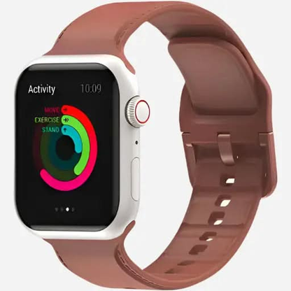 bandkult Dashed Silikon Apple Watch Armband Dornschließe bandkult