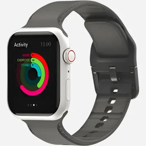 bandkult Dashed Silikon Apple Watch Armband Dornschließe bandkult