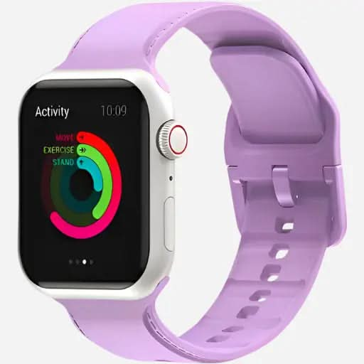 bandkult Dashed Silikon Apple Watch Armband Dornschließe bandkult