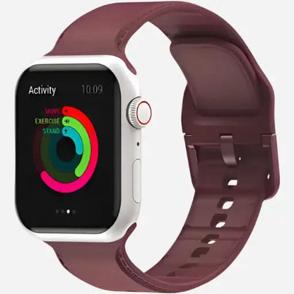 bandkult Dashed Silikon Apple Watch Armband Dornschließe bandkult