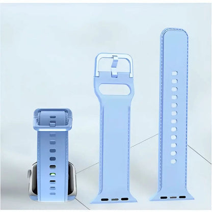 bandkult Dashed Silikon Apple Watch Armband Dornschließe bandkult