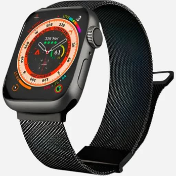 Bracelet milanais pour Apple Watch – Acier inoxydable avec fermoir magnétique – 38–49 mm | bandkult® | Couleurs variées – Compatible avec les séries 1 à 11, SE (1re à 3e génération), Ultra, Ultra 2 et Ultra 3