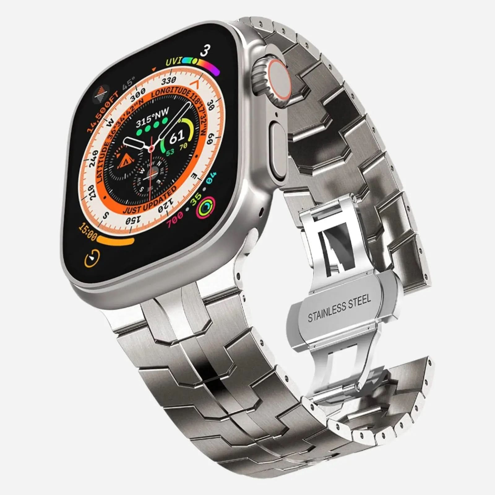 MillesTECband Apple Watch Ultra Edelstahl Armband "Cobalt" - MillesTEC