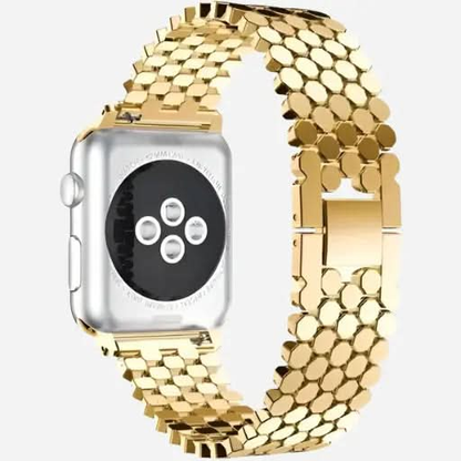 bandkult Honeycomb Edelstahl Apple Watch Armband Dornschließe bandkult