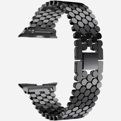 bandkult Honeycomb Edelstahl Apple Watch Armband Dornschließe - bandkult