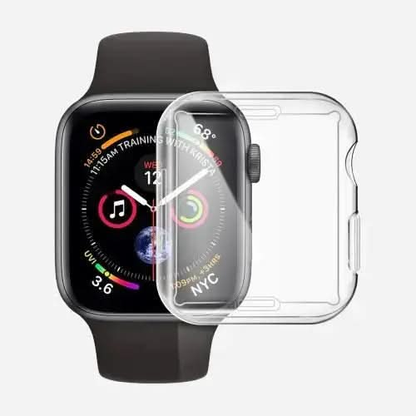 Étui intégral Bandkult 360 pour Apple Watch Series 9, 8 et 7 - 41 mm - Transparent