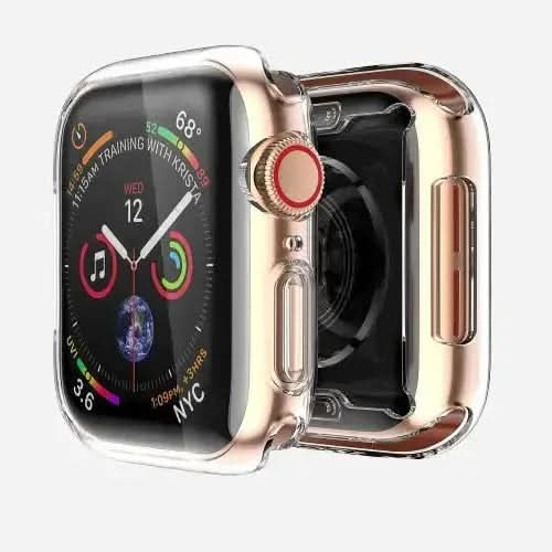 Étui intégral Bandkult 360 pour Apple Watch Series 9, 8 et 7 - 41 mm - Transparent