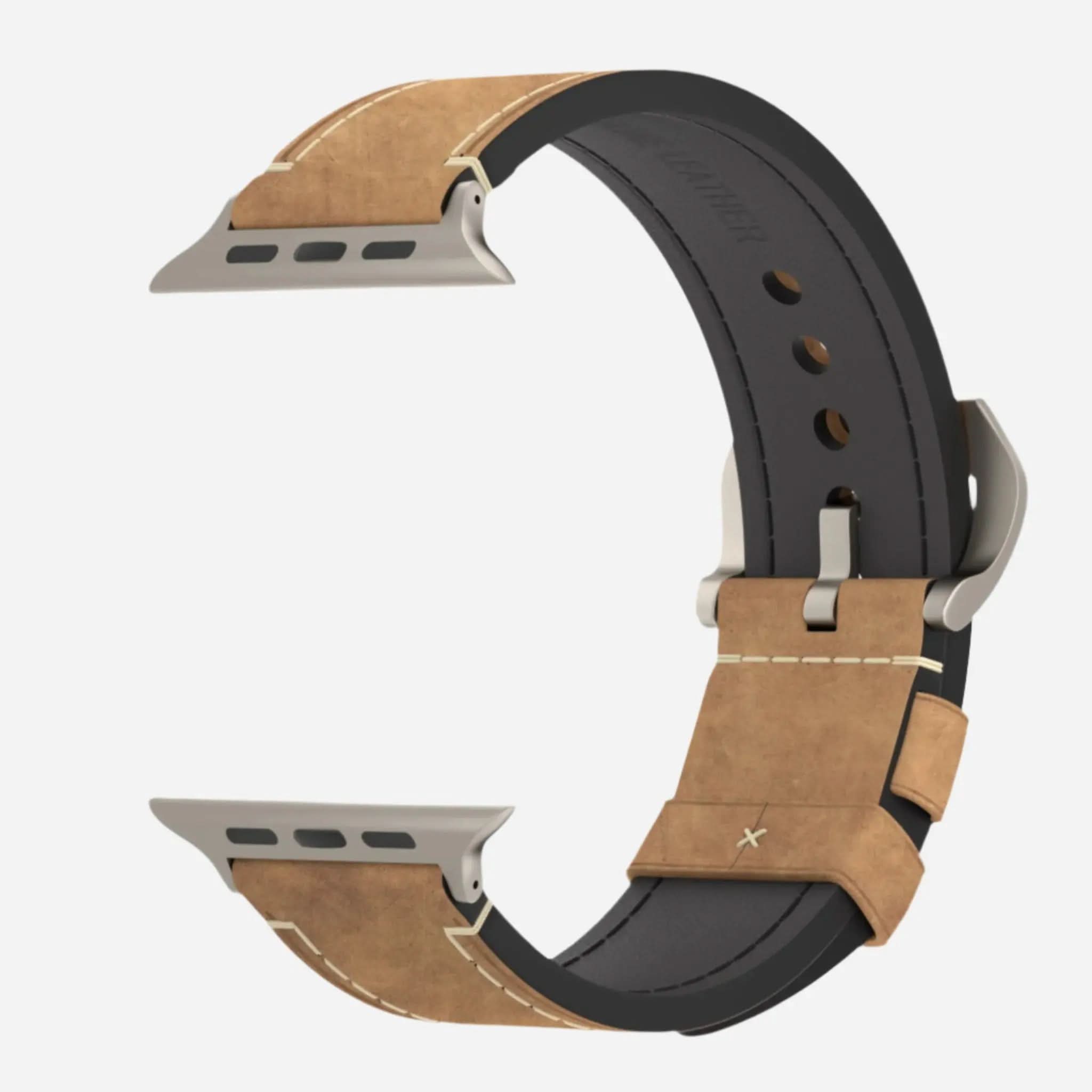 MillesTECband Apple Watch Ultra MONACO GRANDE Lederarmband - MillesTEC