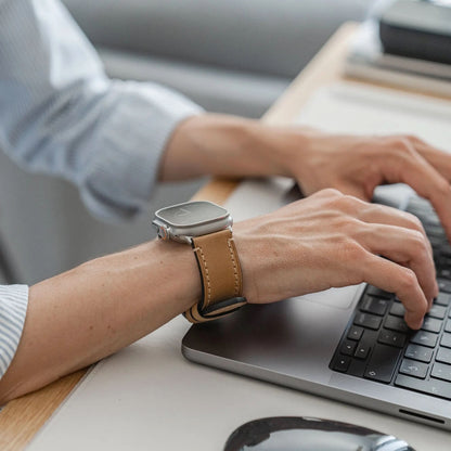 MillesTECband Apple Watch Ultra MONACO GRANDE Lederarmband - MillesTEC